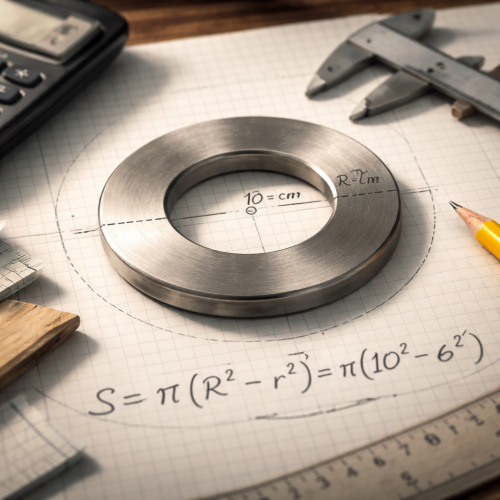 Як знайти площу кільця