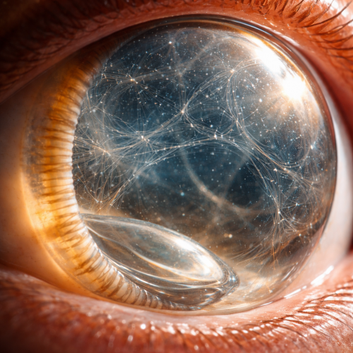 Більшу частину порожнини очного яблука займає