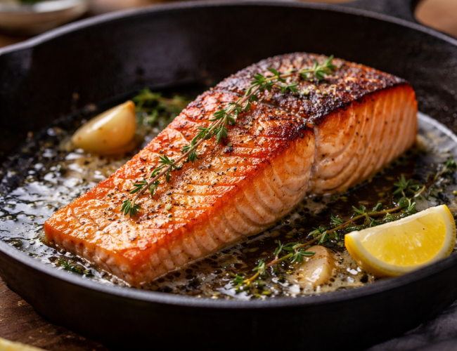 Як приготувати червону рибу на сковороді