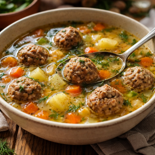 Як приготувати суп з фрикадельками