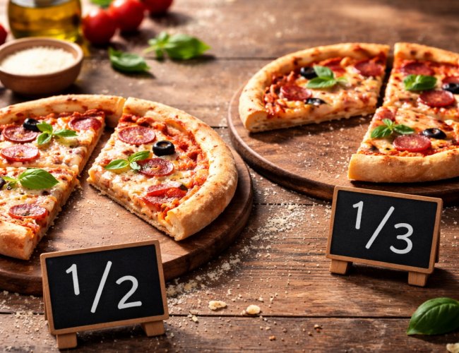 Що більше: 1/2 чи 1/3